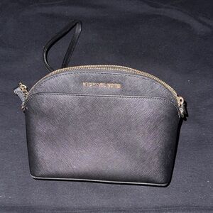 Michael Kors Black Crossbody with Gold Chain Strap